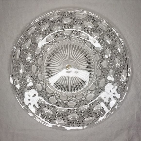 Edwardian crystal cake platter - Picture 4 of 9